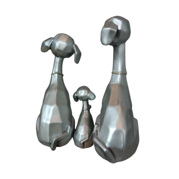 Set of 3 Cute Dog Statues