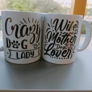 Dog-themed coffee mugs