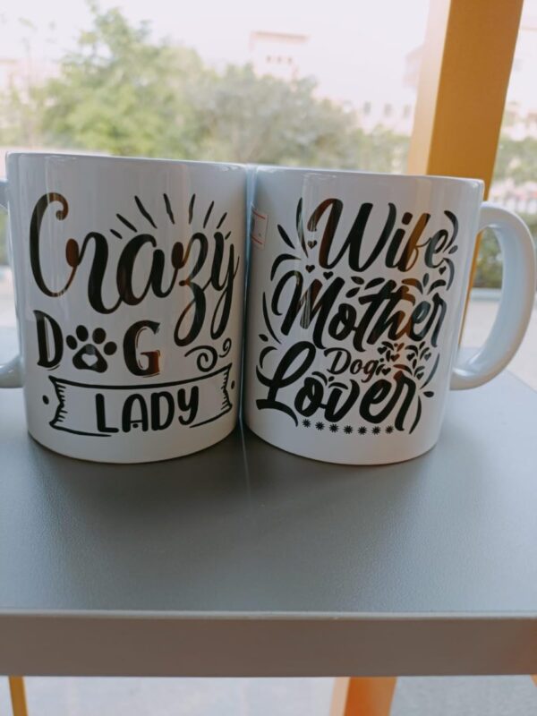 Dog-themed coffee mugs