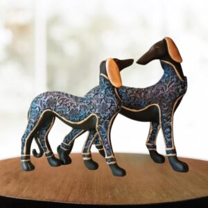 Dog Pair Sitting Showpiece